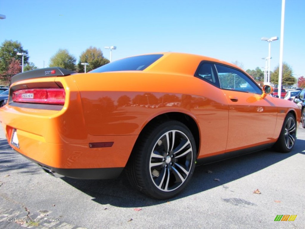 2014 Challenger SRT8 Core - Header Orange / Dark Slate Gray photo #3