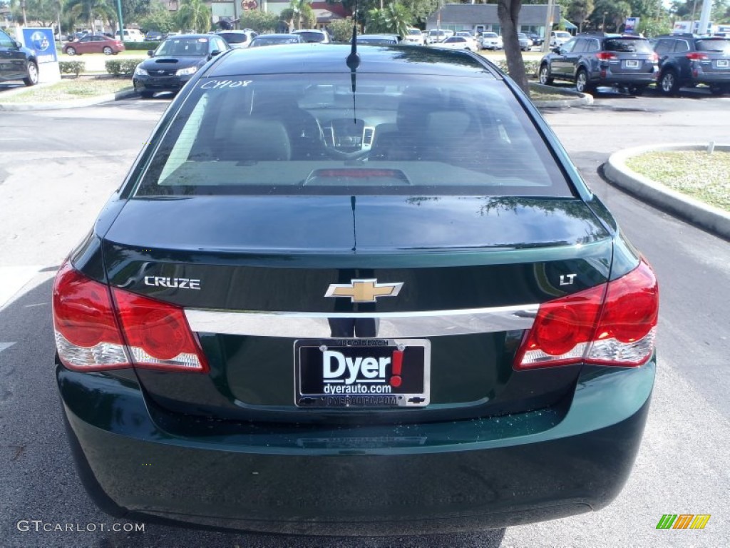 2014 Cruze LT - Rainforest Green Metallic / Jet Black photo #4