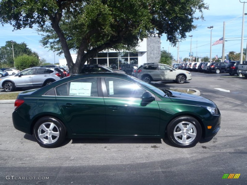 2014 Cruze LT - Rainforest Green Metallic / Jet Black photo #6