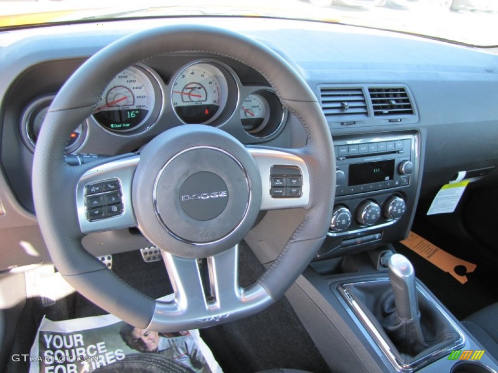 2014 Dodge Challenger SRT8 Core Dark Slate Gray Dashboard Photo #87792961