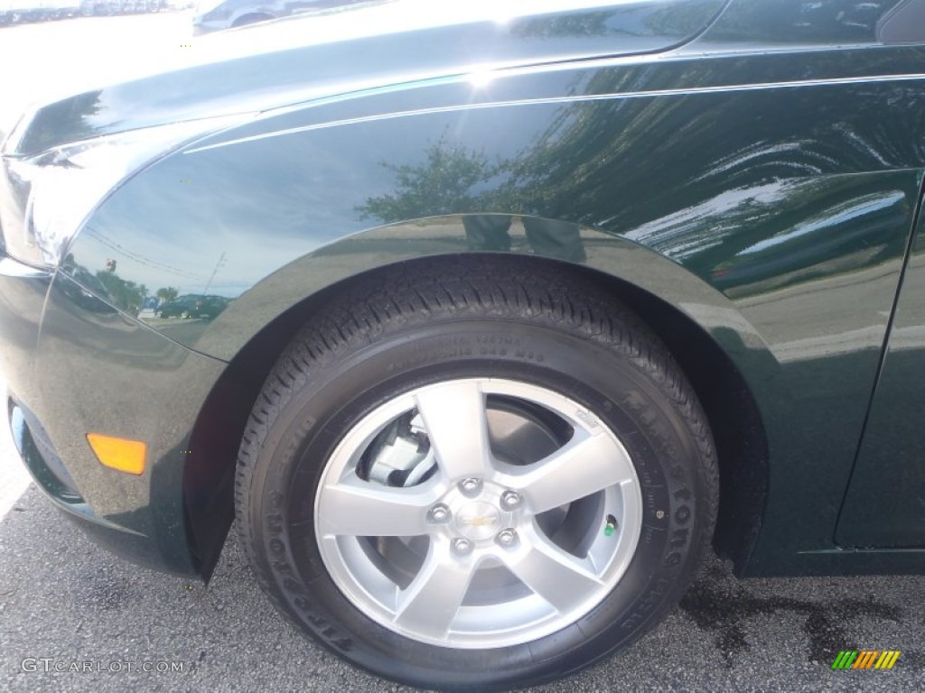 2014 Cruze LT - Rainforest Green Metallic / Jet Black photo #7