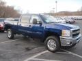 2014 Blue Topaz Metallic Chevrolet Silverado 3500HD LTZ Crew Cab 4x4  photo #3