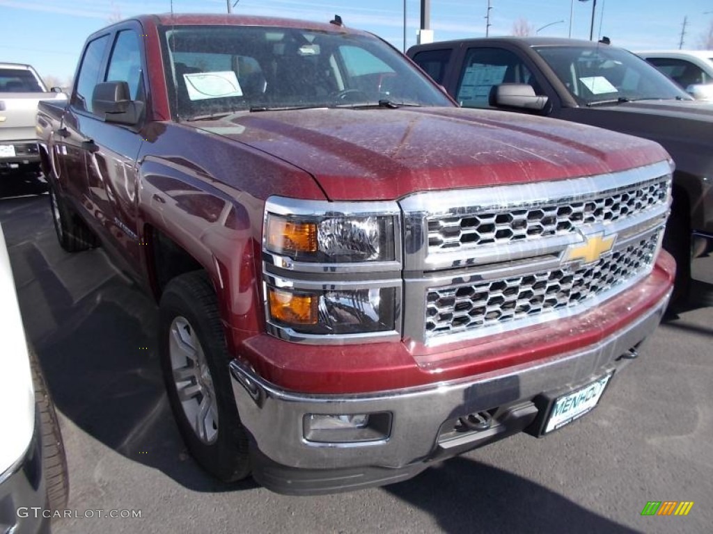 2014 Silverado 1500 LT Crew Cab 4x4 - Deep Ruby Metallic / Jet Black photo #1