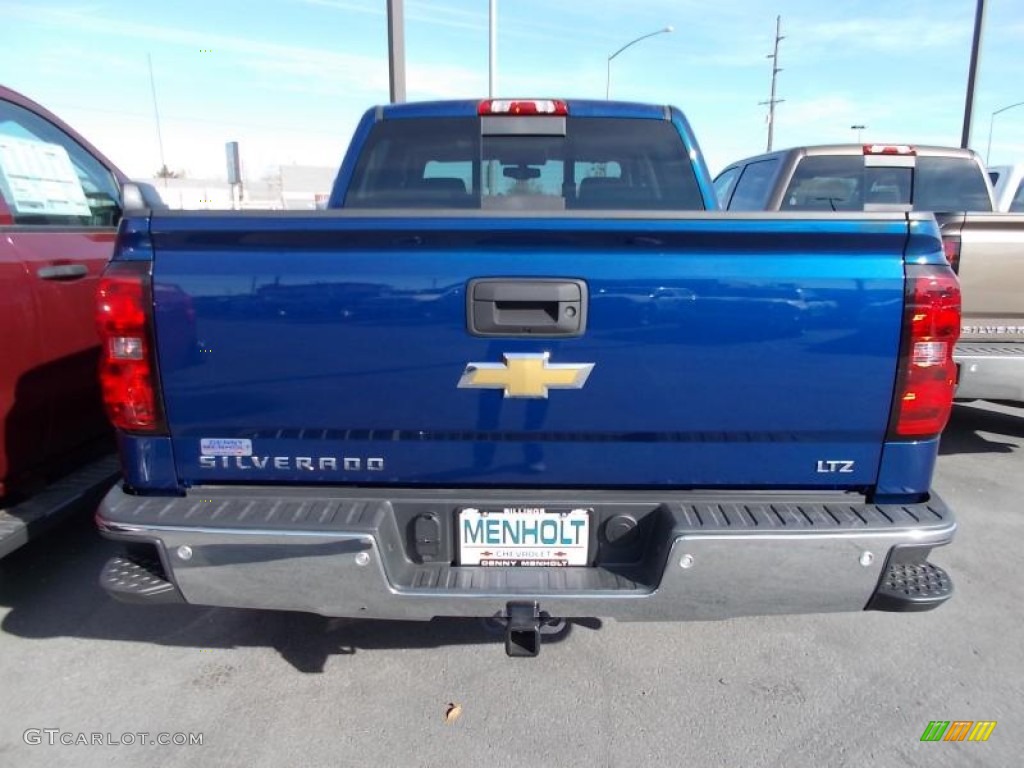 2014 Silverado 1500 LTZ Crew Cab 4x4 - Blue Topaz Metallic / Jet Black photo #3