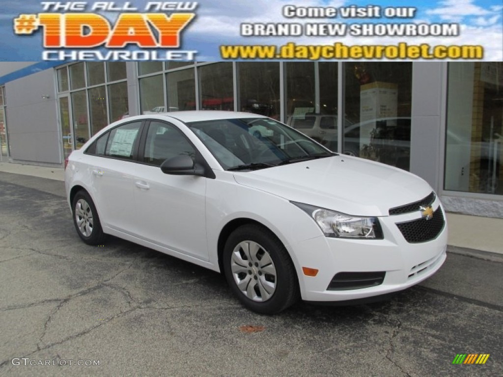 2014 Cruze LS - Summit White / Jet Black/Medium Titanium photo #1