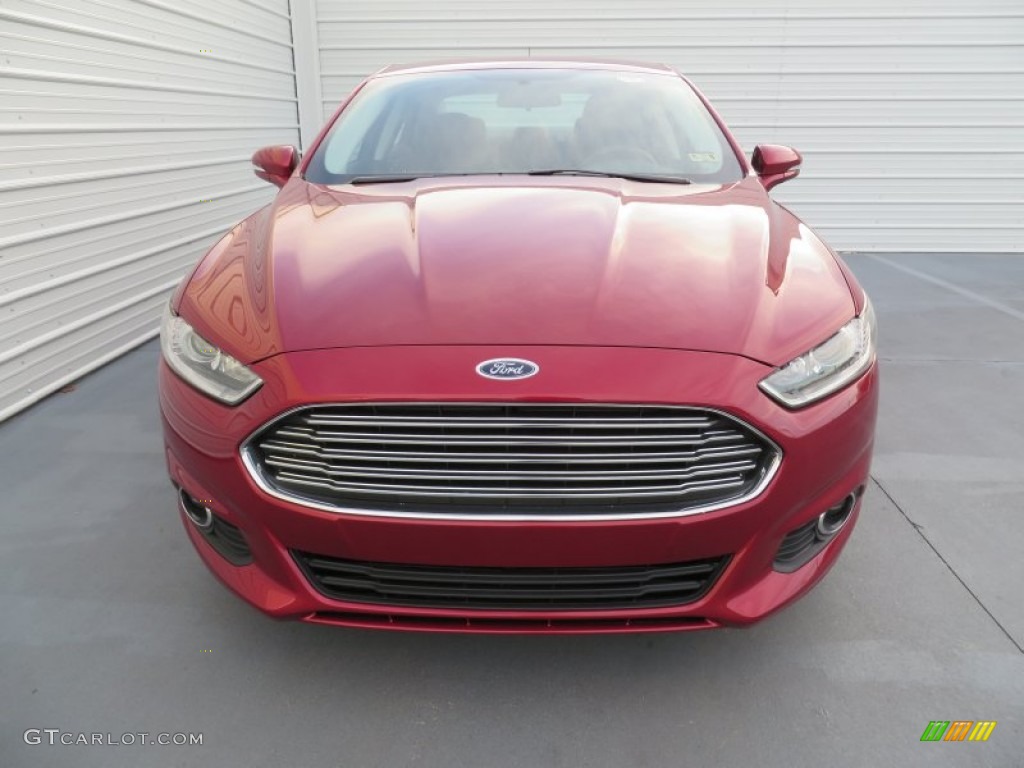Ruby Red 2014 Ford Fusion SE EcoBoost Exterior Photo #87798236
