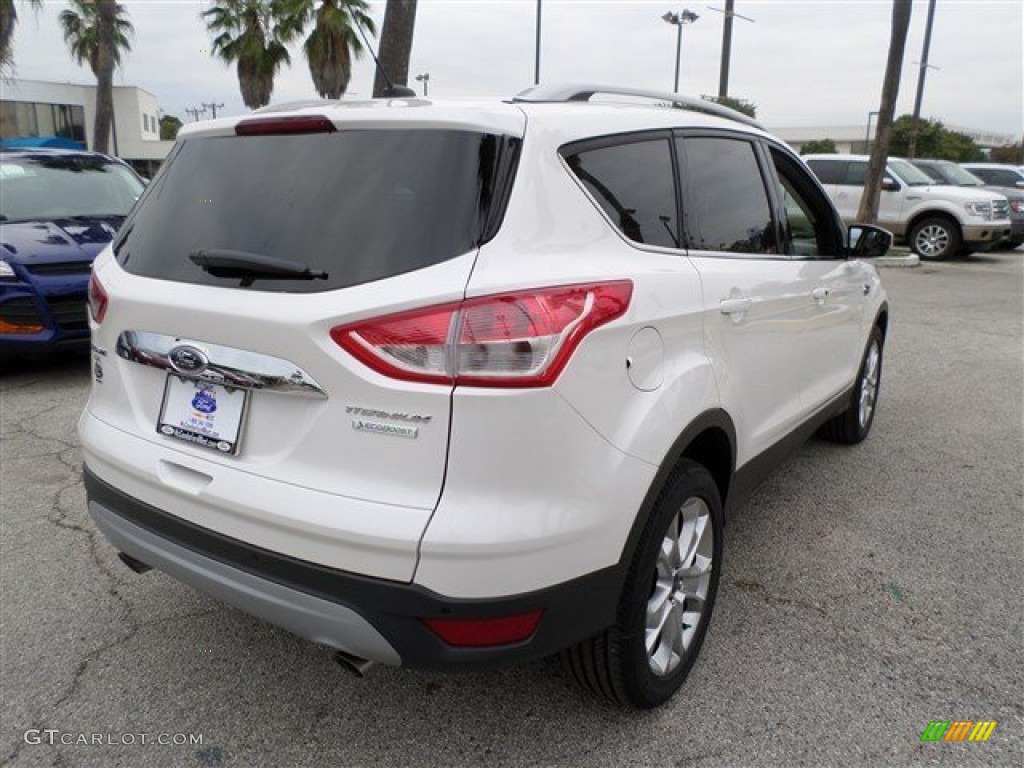 2014 Escape Titanium 1.6L EcoBoost - White Platinum / Medium Light Stone photo #5