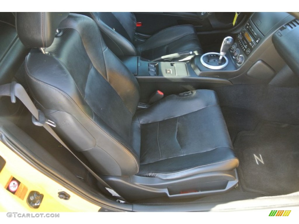 2005 350Z Enthusiast Roadster - Ultra Yellow Metallic / Charcoal photo #20