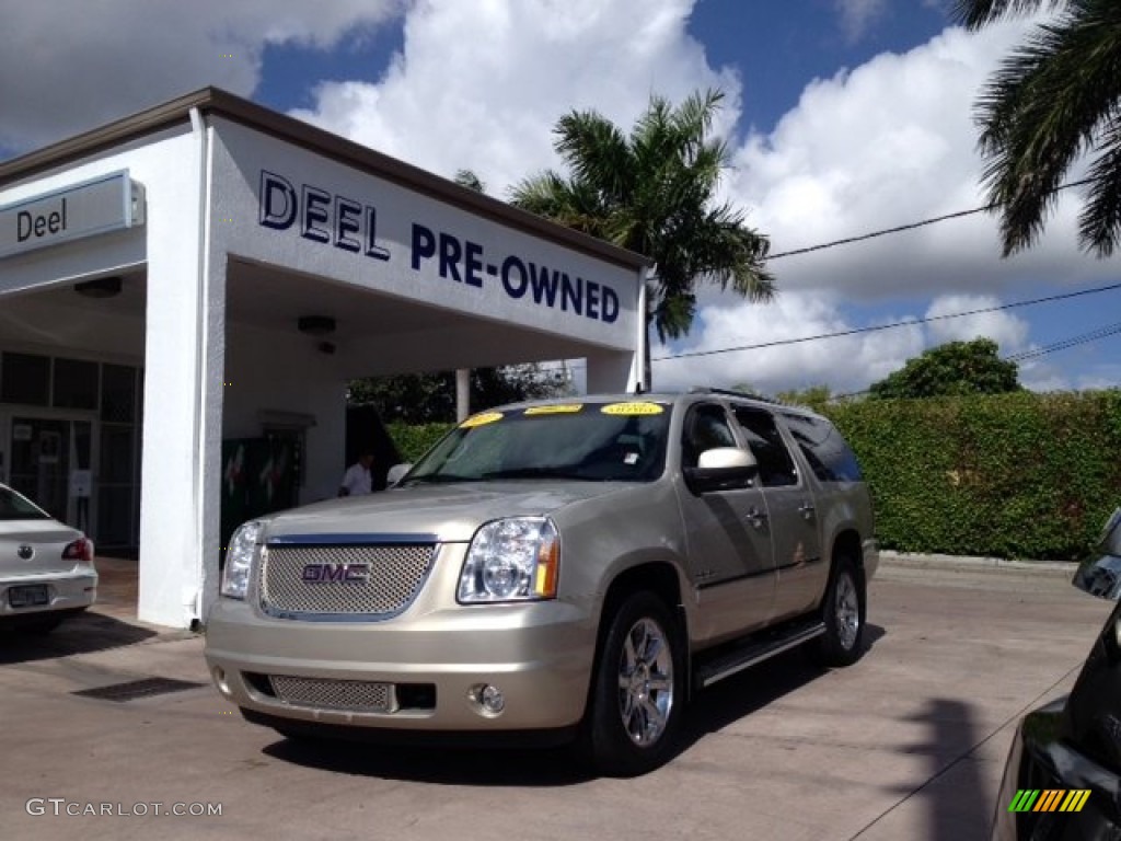 2011 Yukon XL Denali AWD - Gold Mist Metallic / Cocoa/Light Cashmere photo #1