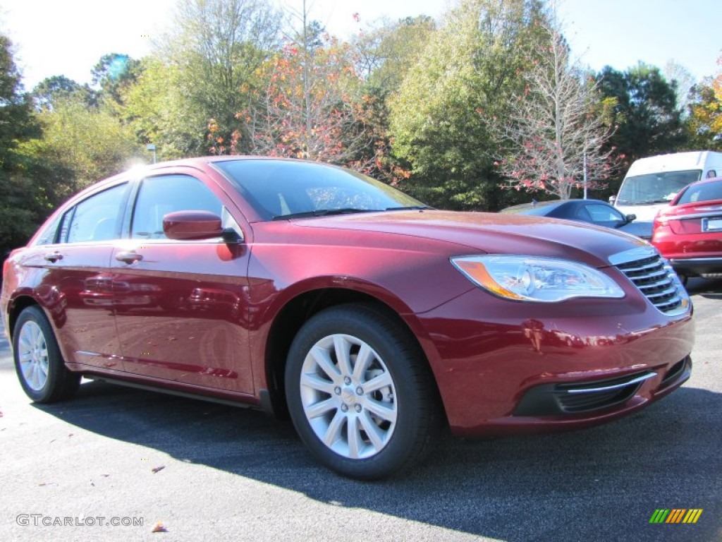 2014 200 Touring Sedan - Deep Cherry Red Crystal Pearl / Black photo #4