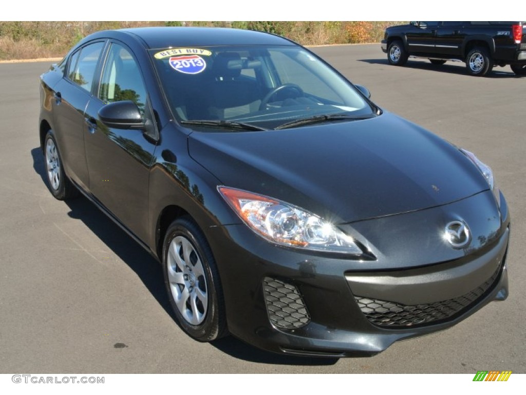 2013 MAZDA3 i SV 4 Door - Black Mica / Black photo #1
