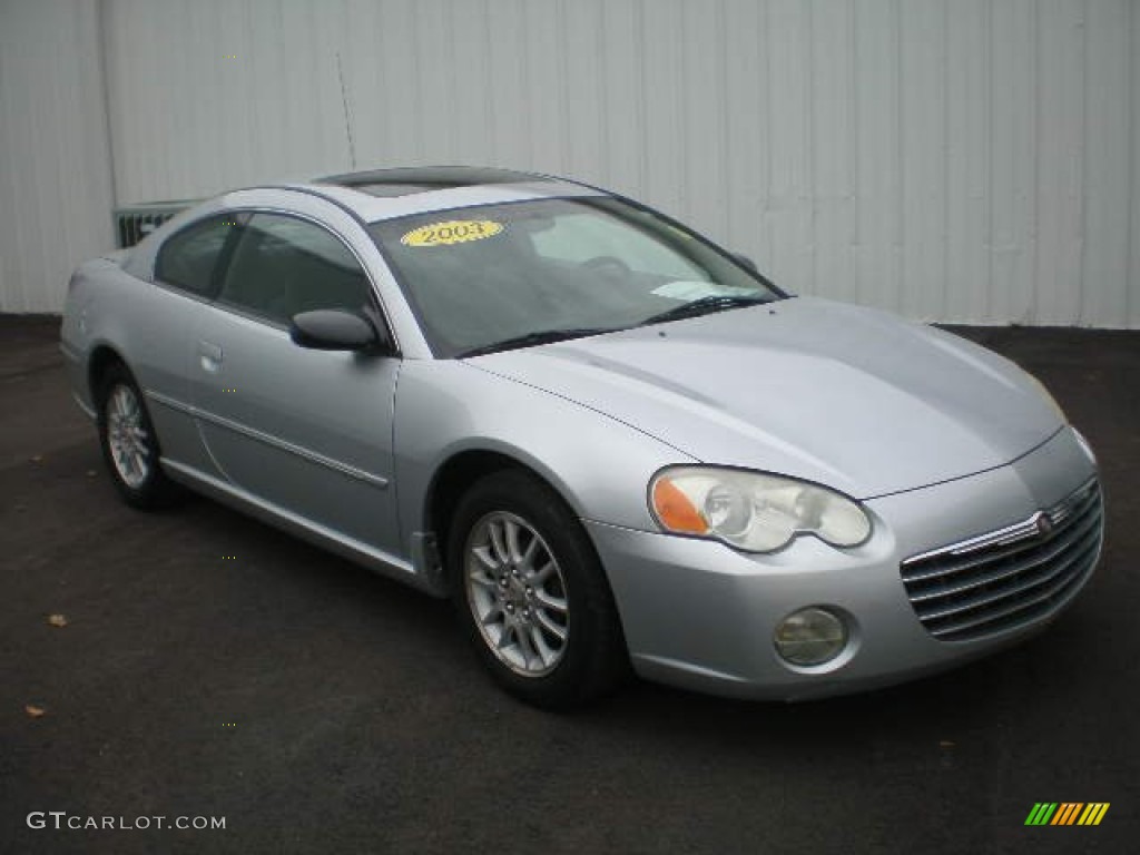 Ice Silver Pearlcoat 2003 Chrysler Sebring LX Coupe Exterior Photo #87801646