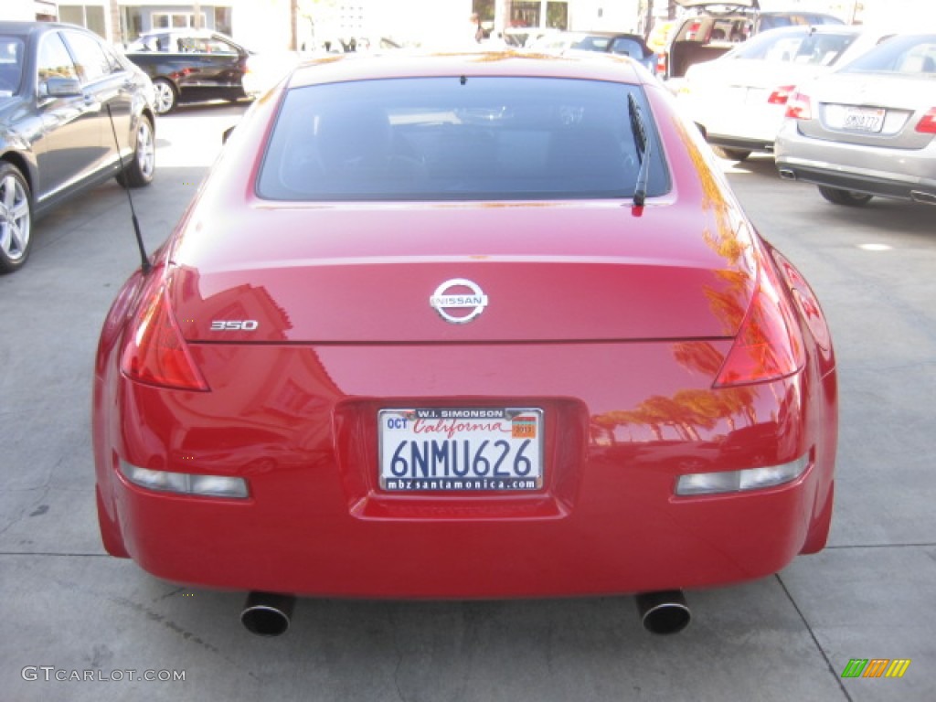 2006 350Z Touring Coupe - Redline / Frost Leather photo #3