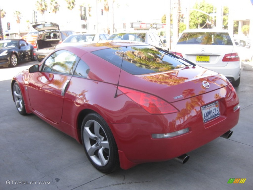 2006 350Z Touring Coupe - Redline / Frost Leather photo #4