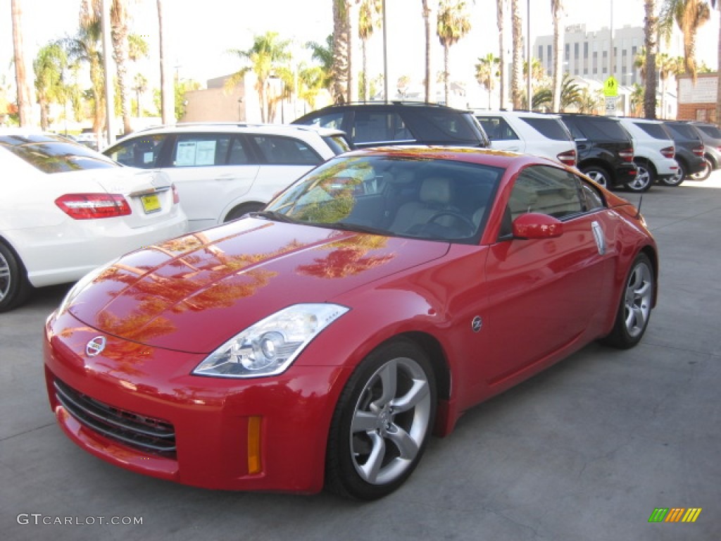 2006 350Z Touring Coupe - Redline / Frost Leather photo #5