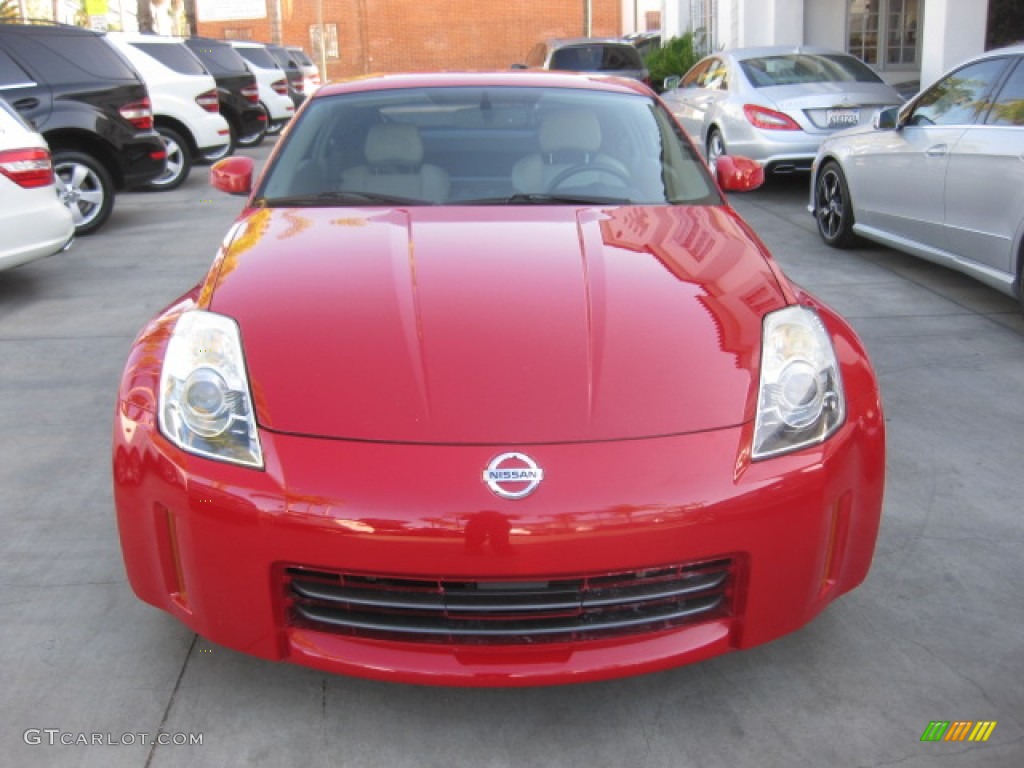 2006 350Z Touring Coupe - Redline / Frost Leather photo #6