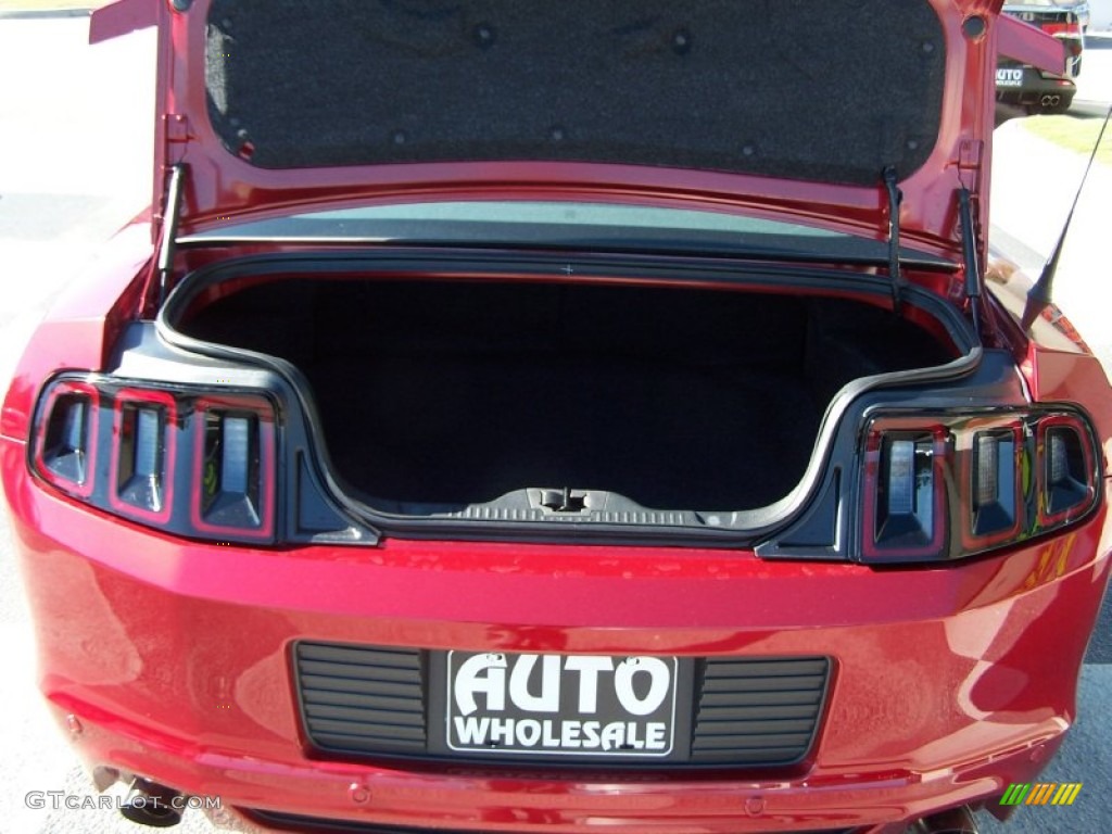 2014 Mustang V6 Premium Coupe - Ruby Red / Medium Stone photo #5