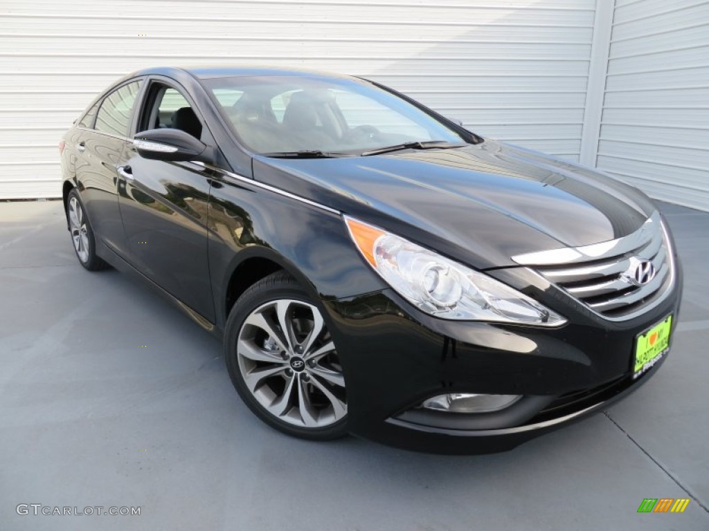 2014 Sonata SE - Phantom Black Metallic / Black photo #1