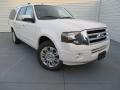 2014 White Platinum Ford Expedition EL Limited  photo #2