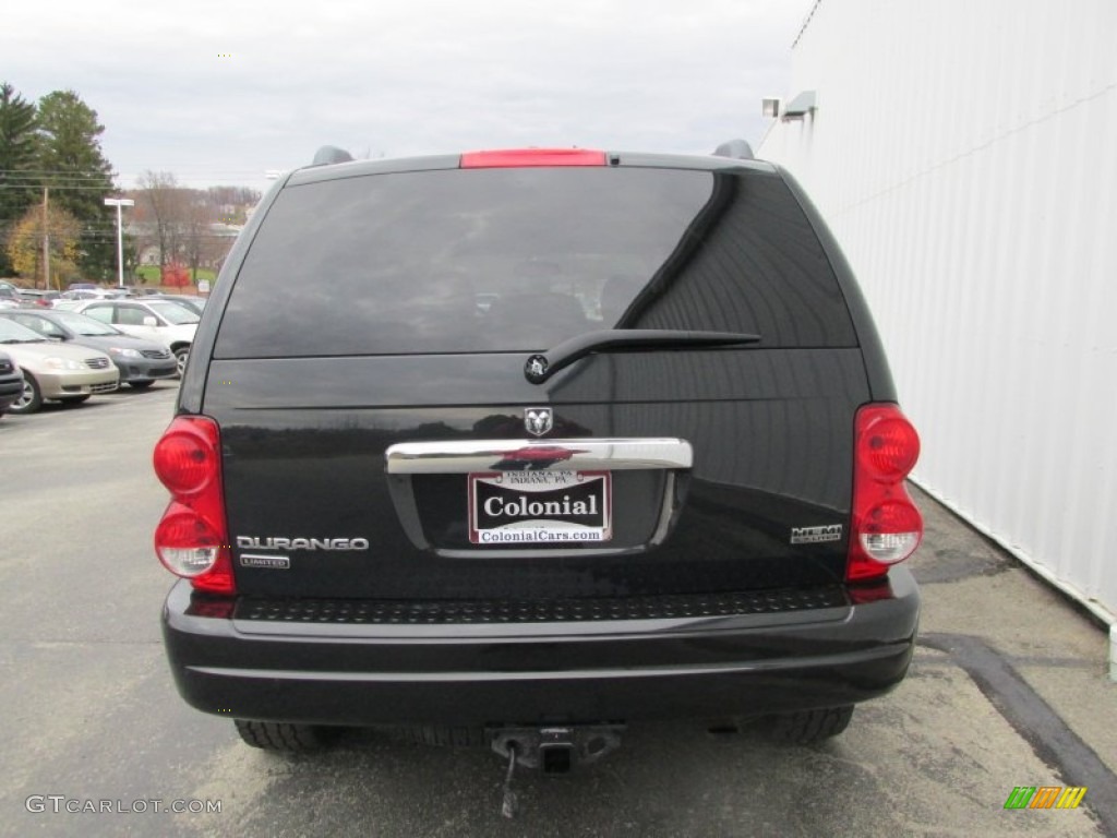 2006 Durango Limited HEMI 4x4 - Black / Light Graystone photo #5