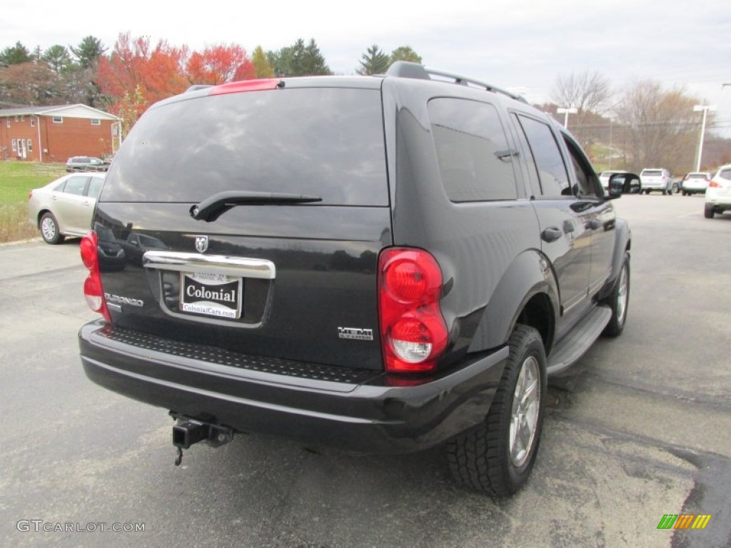 2006 Durango Limited HEMI 4x4 - Black / Light Graystone photo #6