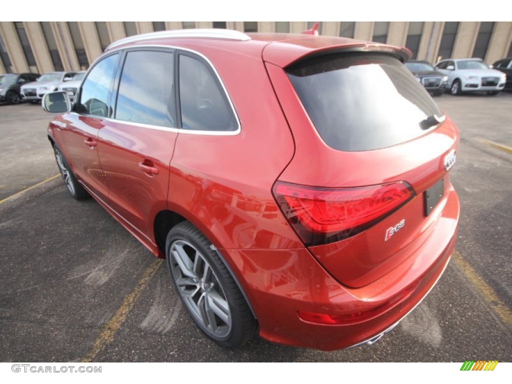 2014 SQ5 Premium plus 3.0 TFSI quattro - Volcano Red Metallic / Black photo #6