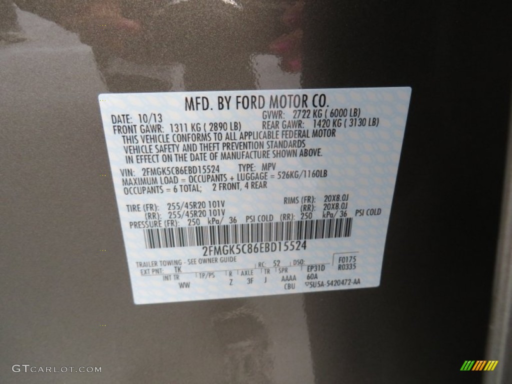 2014 Flex Color Code TK for Mineral Gray Photo #87808357