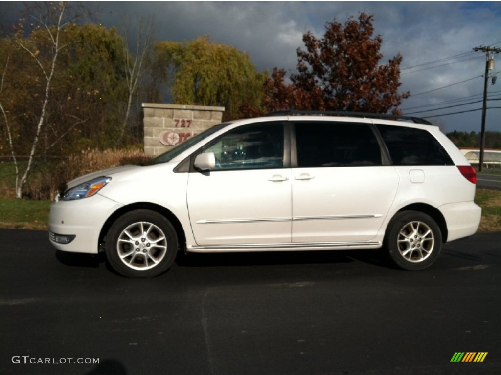 2004 Sienna XLE Limited AWD - Arctic Frost White Pearl / Stone Gray photo #1