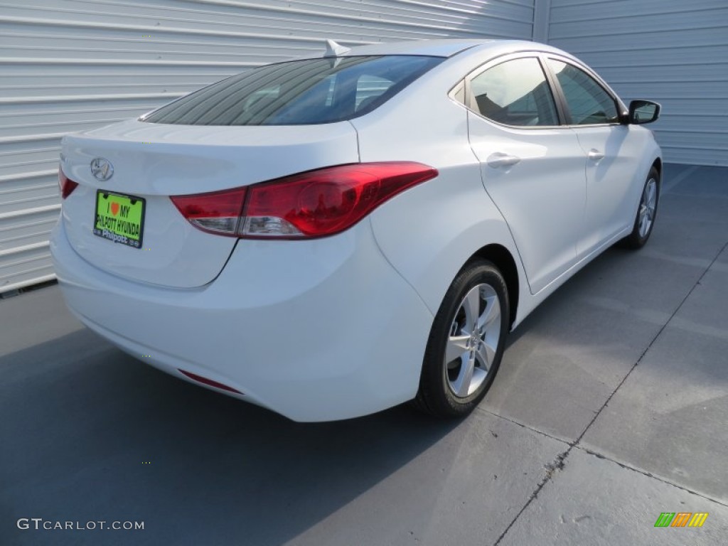 2013 Elantra GLS - Shimmering White / Gray photo #4