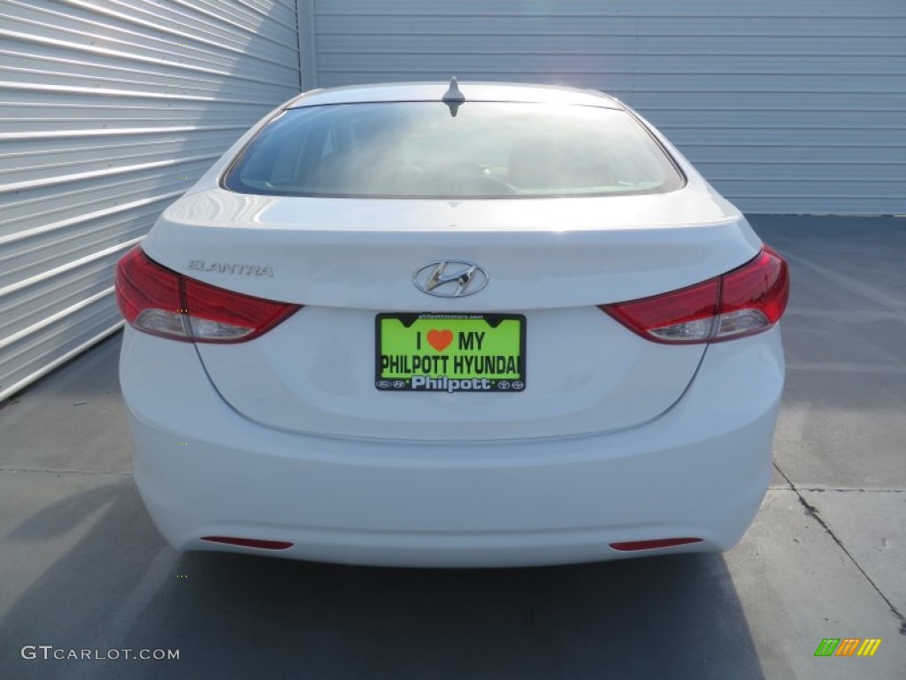 2013 Elantra GLS - Shimmering White / Gray photo #5