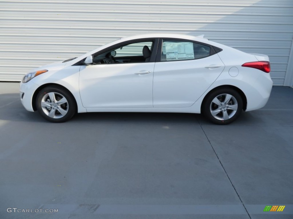 2013 Elantra GLS - Shimmering White / Gray photo #6