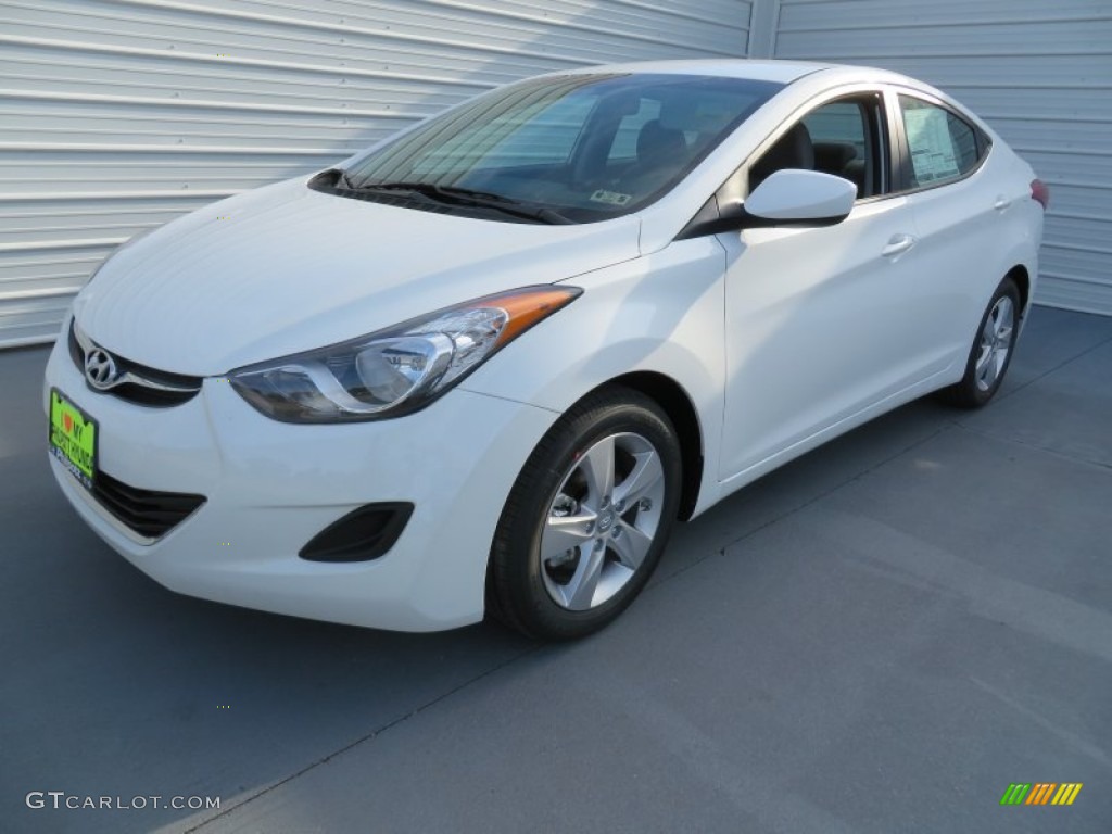 2013 Elantra GLS - Shimmering White / Gray photo #7