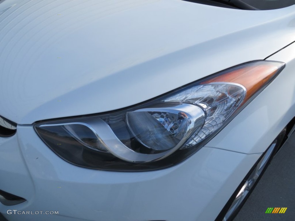 2013 Elantra GLS - Shimmering White / Gray photo #9