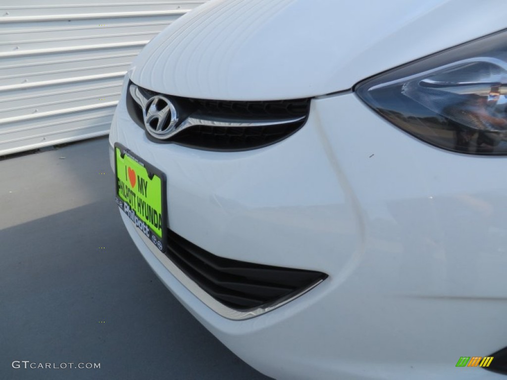 2013 Elantra GLS - Shimmering White / Gray photo #10