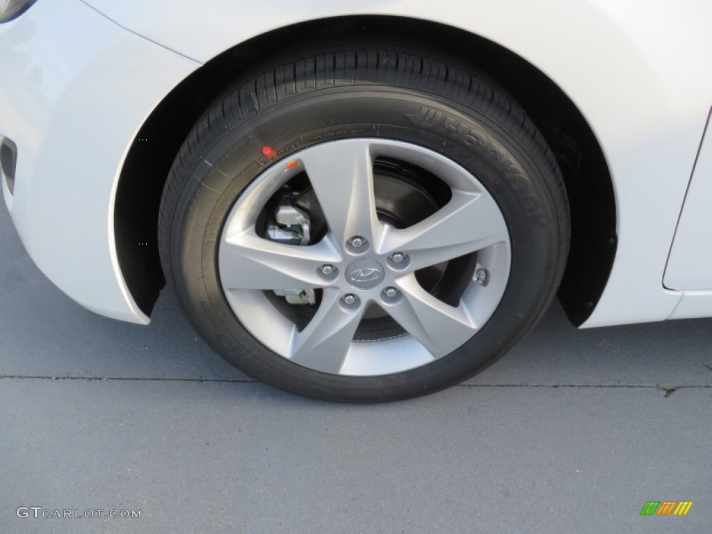 2013 Elantra GLS - Shimmering White / Gray photo #11