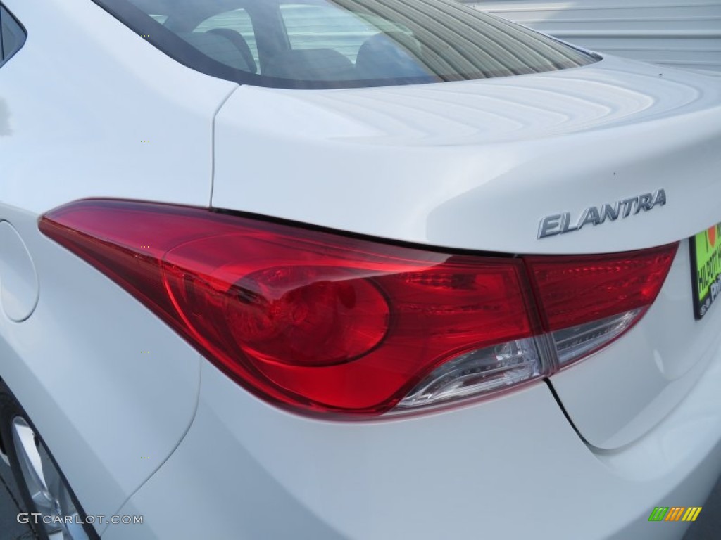 2013 Elantra GLS - Shimmering White / Gray photo #12