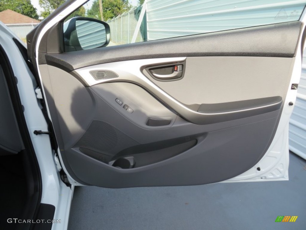 2013 Elantra GLS - Shimmering White / Gray photo #15
