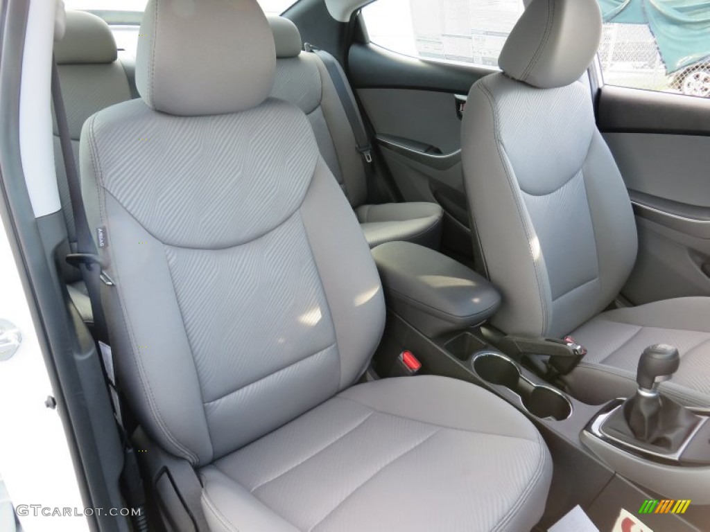2013 Elantra GLS - Shimmering White / Gray photo #17