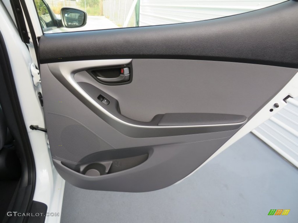 2013 Elantra GLS - Shimmering White / Gray photo #18
