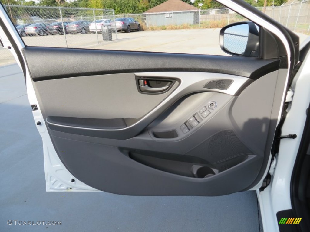 2013 Elantra GLS - Shimmering White / Gray photo #21