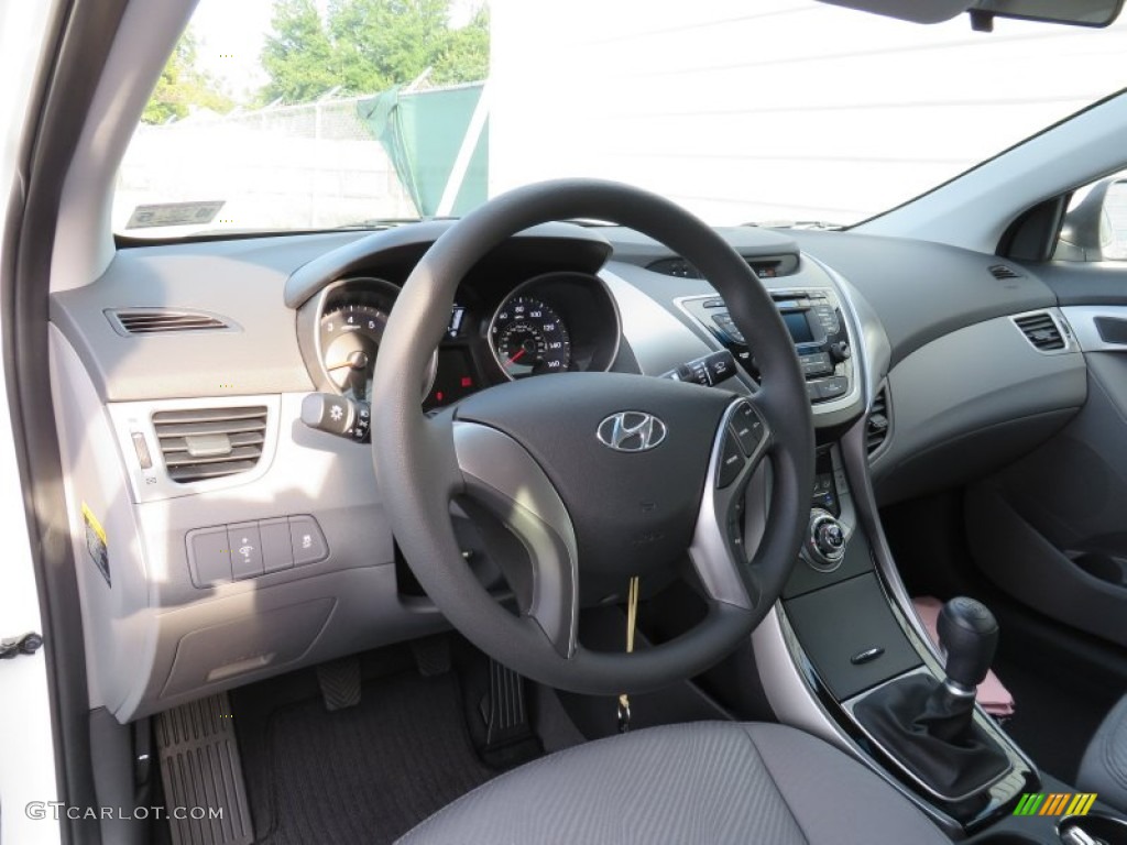 2013 Elantra GLS - Shimmering White / Gray photo #23