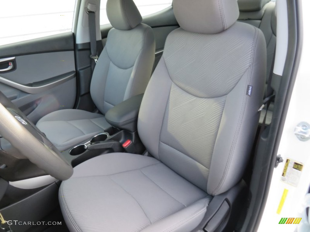 2013 Elantra GLS - Shimmering White / Gray photo #24