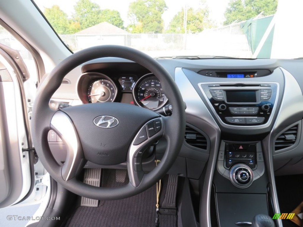 2013 Elantra GLS - Shimmering White / Gray photo #26