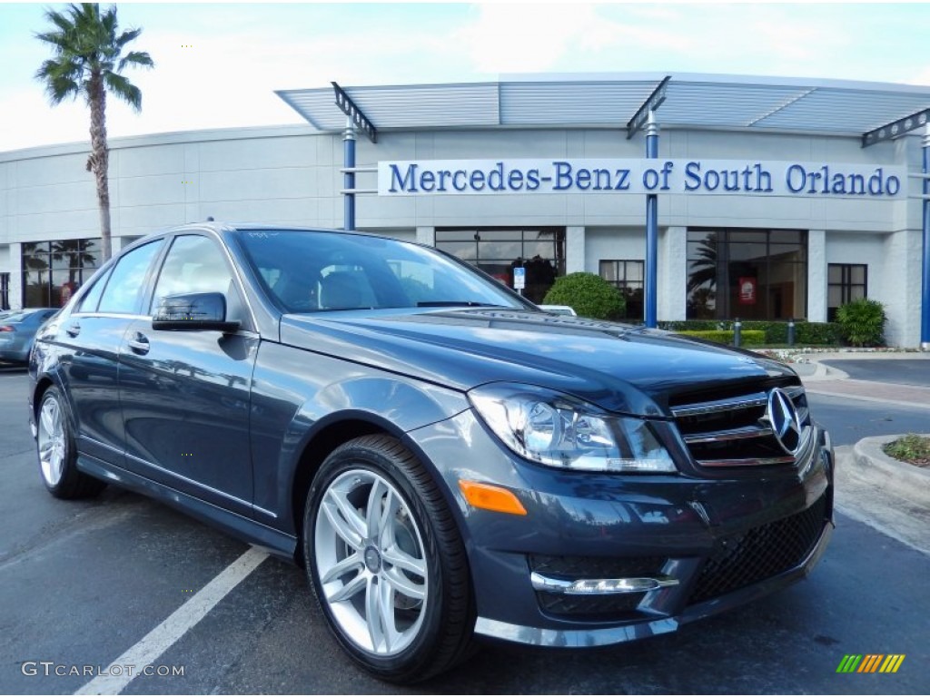 2014 C 250 Sport - Steel Grey Metallic / Ash/Black photo #1