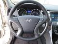 2013 Porcelain White Pearl Hyundai Sonata Hybrid Limited  photo #33