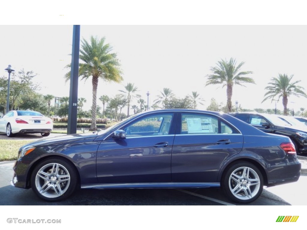 2014 E 350 Sport Sedan - Indigo Blue Metallic / Gray/Dark Gray photo #2