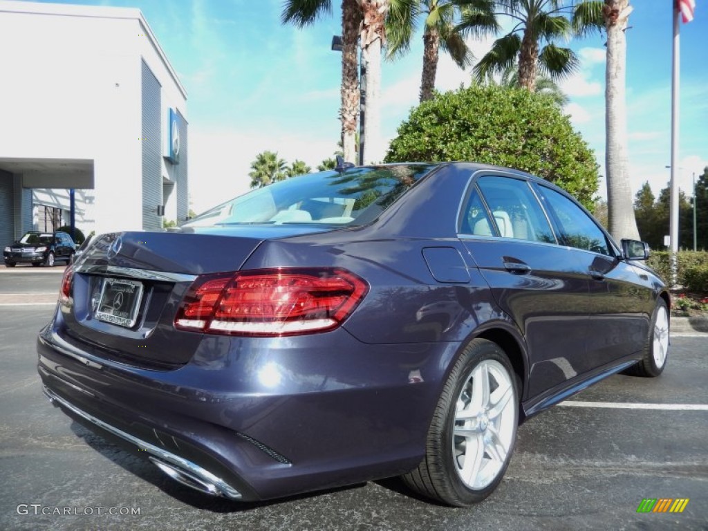 2014 E 350 Sport Sedan - Indigo Blue Metallic / Gray/Dark Gray photo #3