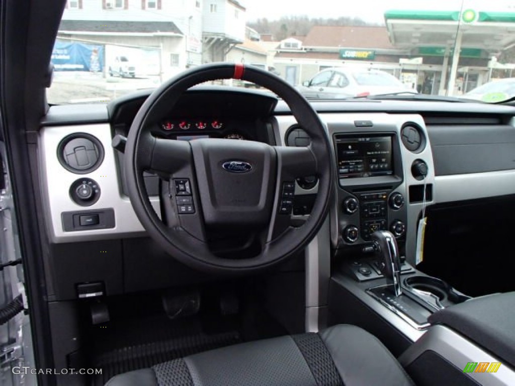2014 Ford F150 SVT Raptor SuperCrew 4x4 Raptor Black Dashboard Photo #87812497