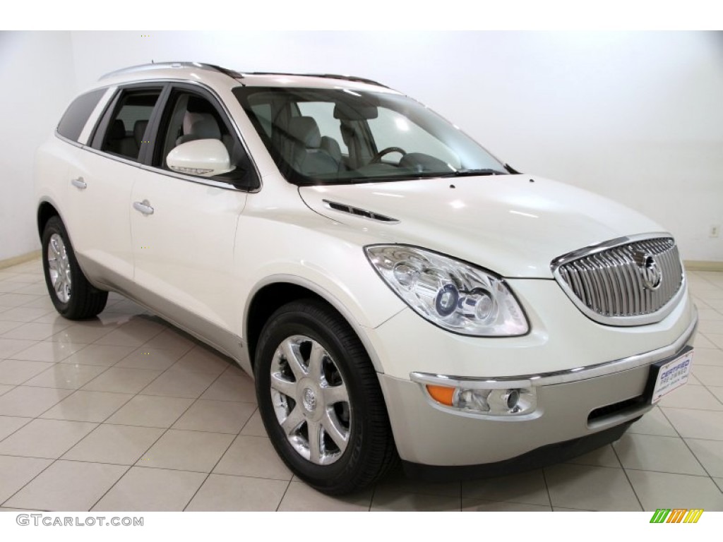 2010 Enclave CXL - White Diamond Tricoat / Titanium/Dark Titanium photo #1