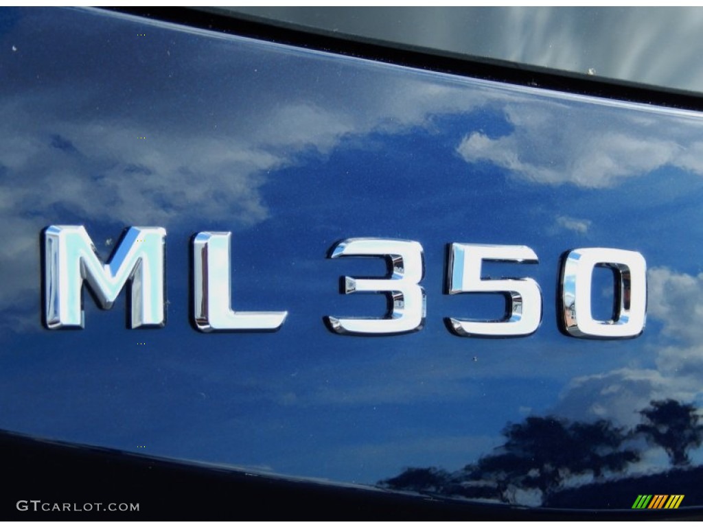 2014 ML 350 4Matic - Lunar Blue Metallic / Almond Beige photo #4